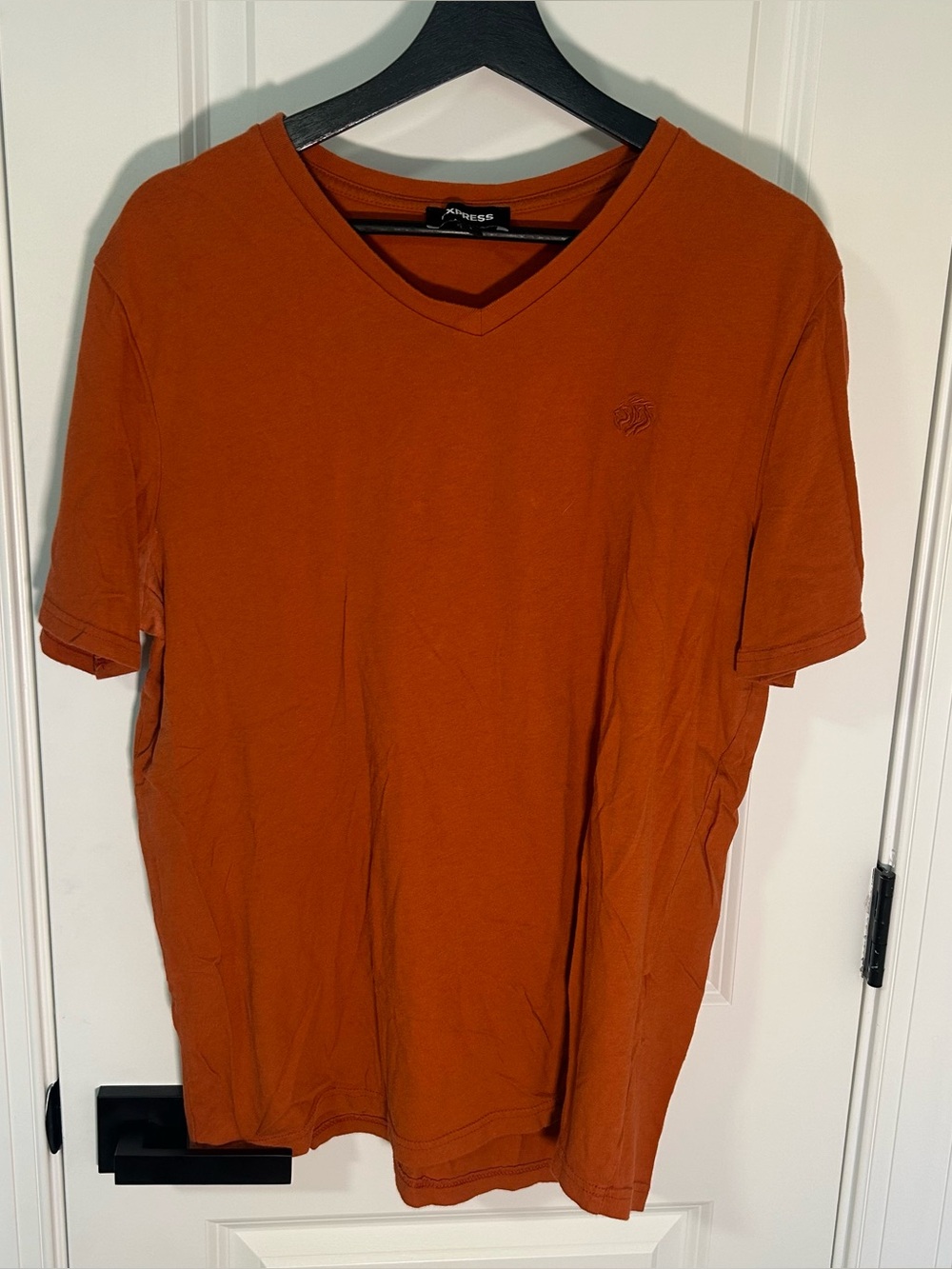 Express Men’s Orange Active Breathable Cotton T-Shirt Sz L